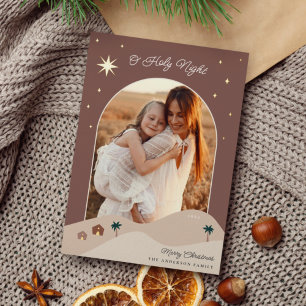 Foto ster van Bethlehem Folie Feestdagenkaart