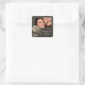 foto-sticker vierkante sticker (Tas)