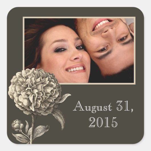 foto-sticker vierkante sticker (Voorkant)