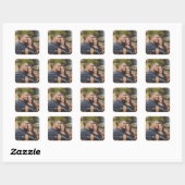 Foto Stickers met tekst onderaan (Vel)