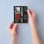 Foto Stijl Realtor Open Huis Adverteren Flyer (Hand)
