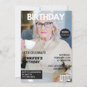 Foto Stijlvol Magazine Hoesje voor haar 99ste verj Kaart (Voorkant)