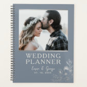 Foto Stofblauwe Trouwplanner Planner (Voorkant)