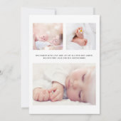 Foto Straight Outta Quarantine Birth Aankondiging (Achterkant)