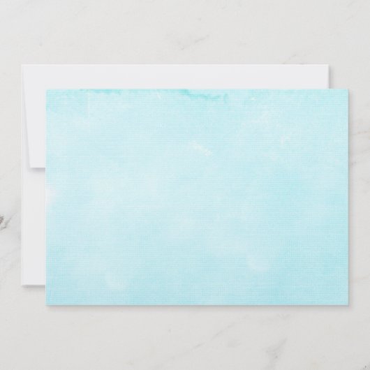 Foto strand bruiloft save the date (Achterkant)