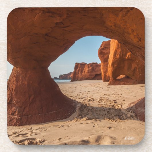 foto strand en kapen bier onderzetter (Voorkant)