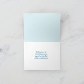 Foto Strand Kerst Gevouwen Wenskaart Kaart (Binnen)