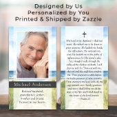 Foto Strand Kruis Herdenkings Gebedskaart Visitekaartje