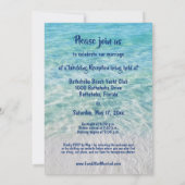 Foto Strand Net Getrouwd Aankondiging Ontvangst (Achterkant)