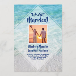 Foto Strand Net Getrouwd Aankondiging Ontvangst