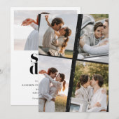 Foto Strip Moderne Trouwkaart Save the Date (Voorkant / Achterkant)