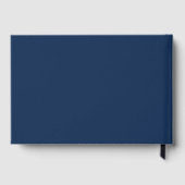 Foto student afstuderen afstuderen donkerblauw gastenboek (Achterkant)