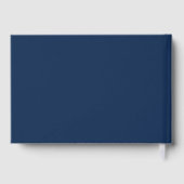 Foto student afstuderen afstuderen donkerblauw gastenboek (Achterkant)
