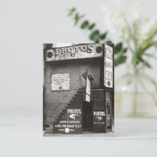 Foto Studio, 1934 Briefkaart (Staand voorkant)