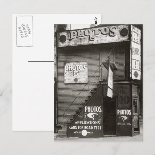 Foto Studio, 1934 Briefkaart (Voorkant / Achterkant)