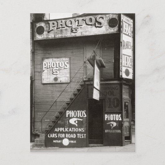 Foto Studio, 1934 Briefkaart (Voorkant)