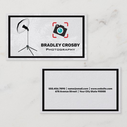 Foto Studio Light and Camera Visitekaartje (Voorkant / Achterkant)