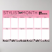 Foto stylist medewerker van maandelijkse herkennin poster (Voorkant)