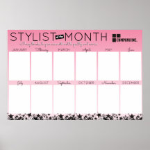 Foto stylist medewerker van maandelijkse herkennin