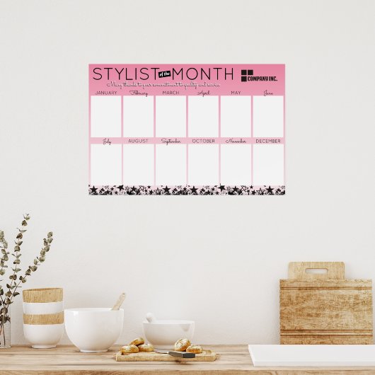 Foto stylist medewerker van maandelijkse herkennin poster (Keuken)