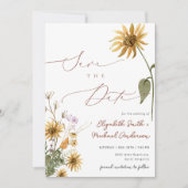 Foto Sunflower Save the Date Kaart (Voorkant)