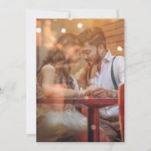 Foto Sunflower Save the Date Kaart (Achterkant)