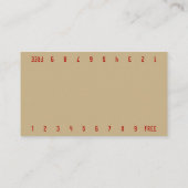 Foto Surf Bikini Barista Double Number Coffee Klantenkaartje (Achterkant)