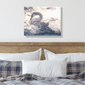 Foto Swan Natuur Canvas Afdruk (Insitu (Slaapkamer))