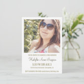 Foto Sweet 16 Birthday Party Kaart (Staand voorkant)