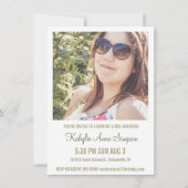 Foto Sweet 16 Birthday Party Kaart (Voorkant)