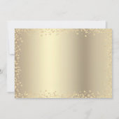 Foto Sweet 16 Modern Gold Black Glitter Birthday Kaart (Achterkant)