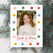 Foto Sweet and Merry Gumdrops Feestdagenkaart