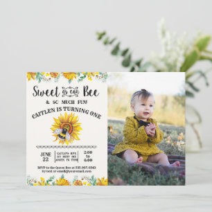 Foto Sweet As Can Bee Sunflower Kaart