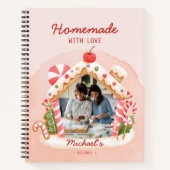 Foto Sweet Gingerbread House Zelfgemaakt met Liefd Notitieboek (Voorkant)