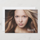 Foto Sweet Sixteen | Uitnodiging van de partij Bir (Achterkant)