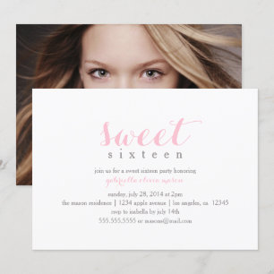 Foto Sweet Sixteen Uitnodiging van de partij Bir
