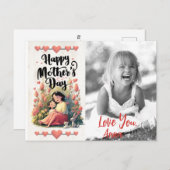 *~* Foto Sweet Whimsical Heart Moederdag AP72 Feestdagenkaart (Voorkant / Achterkant)