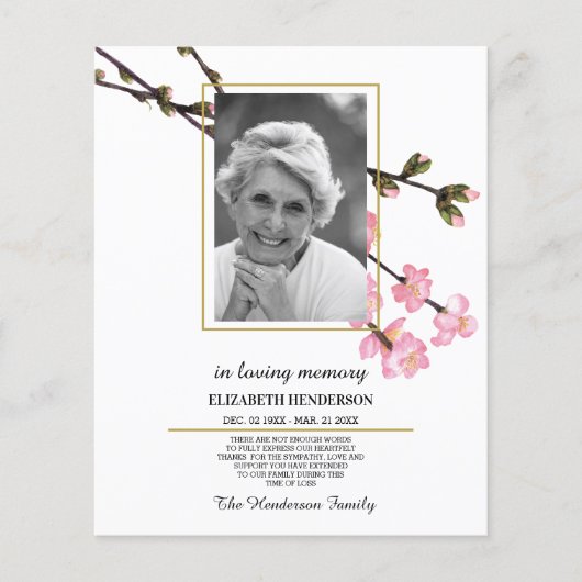 FOTO/sympathie/bedankt/in liefdevol geheugen. Flye Flyer (Voorkant)