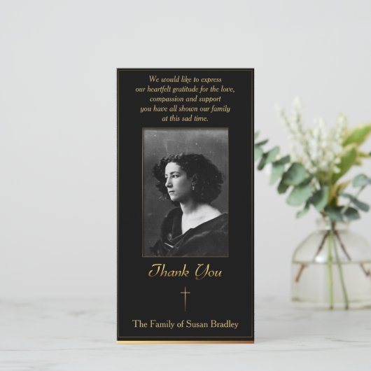 Foto Sympathie Bedankt met gouden pijpleiding Krui (Staand voorkant)