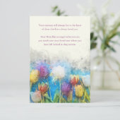 Foto Sympathie Bloemenbegrafenis Dank u Kaarten (Staand voorkant)