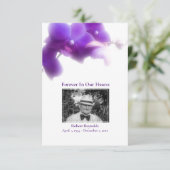 Foto Sympathie Funeral Floral Hartelijk dank Bedankkaart (Staand voorkant)