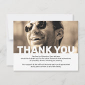 Foto Sympathie Funeral Memorial Bedankkaart (Voorkant)