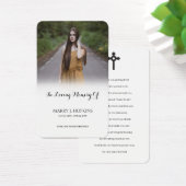 Foto Sympathie Funeral Memorial Prayer Cards Visitekaartje (Bureau)