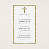 Foto Sympathie Funeral Memorial Prayer Cards Visitekaartje (Achterkant)