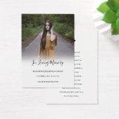 Foto Sympathie Funeral Memorial Prayer Cards Visitekaartje (Bureau)