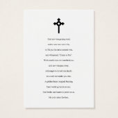 Foto Sympathie Funeral Memorial Prayer Cards Visitekaartje (Achterkant)