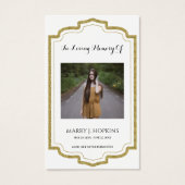 Foto Sympathie Funeral Memorial Prayer Cards Visitekaartje (Voorkant)