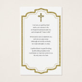 Foto Sympathie Funeral Memorial Prayer Cards Visitekaartje (Achterkant)