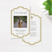 Foto Sympathie Funeral Memorial Prayer Cards Visitekaartje (Bureau)