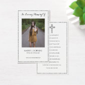 Foto Sympathie Funeral Memorial Prayer Cards Visitekaartje (Bureau)